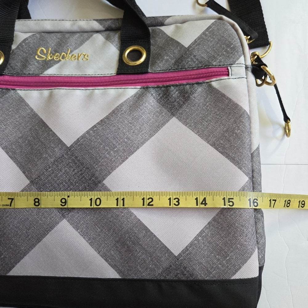 Skechers Gray and Black Women's Messenger Bag - Picture 7 of 11